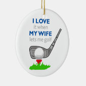 私は妻を愛している セラミックオーナメント (右)