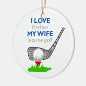 私は妻を愛している セラミックオーナメント (左)