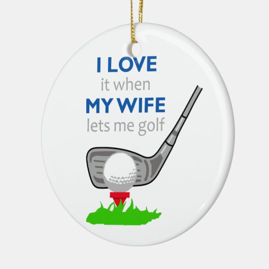 私は妻を愛している セラミックオーナメント (左)