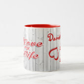 私は妻を愛している ツートーンマグカップ (中央)