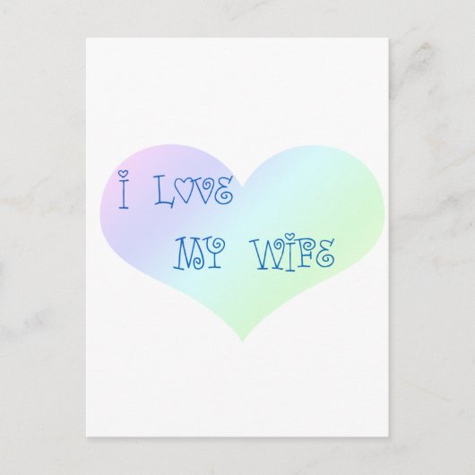 私は妻を愛している ポストカード (正面)