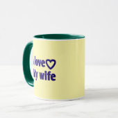 私は妻を愛している – 妻のためのロマンチックな贈り物，夫， マグカップ (正面左)