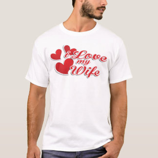 私は妻を愛している Tシャツ