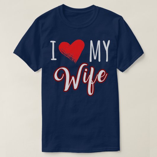 私は妻を愛している Tシャツ (デザイン正面)