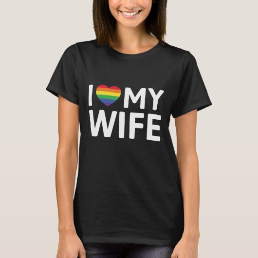 私は妻を愛している Tシャツ (正面)