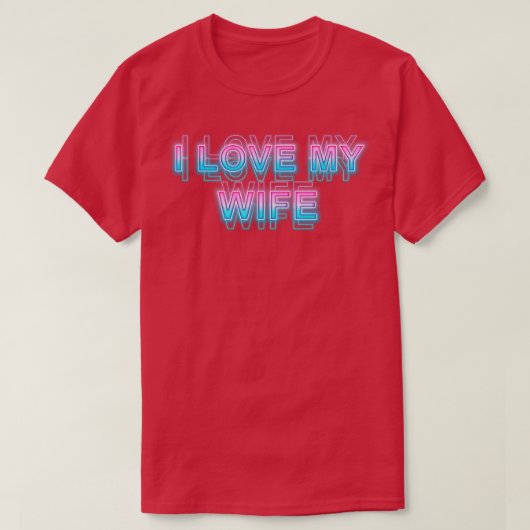 私は妻を愛している Tシャツ (デザイン正面)