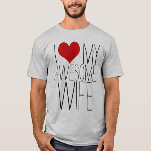 私は妻を愛素晴らしし、ヴィンテージバレンタインデー Tシャツ