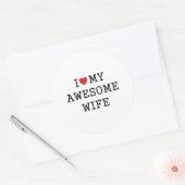 私は妻を愛素晴らしす ラウンドシール (封筒)