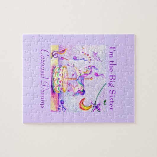 私は姉の回転木馬の夢の写真のパズルです ジグソーパズル (横)