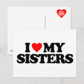私は姉妹が大好き ポストカード (正面/裏面)