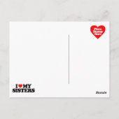 私は姉妹が大好き ポストカード (裏面)