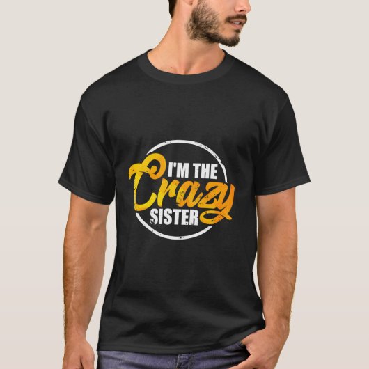 私は姉熱狂するフード付きスウェットシャツ姉妹おもしろい愛ギ Tシャツ (正面)
