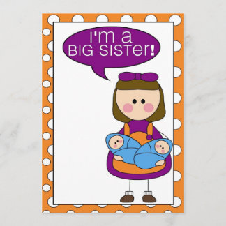 私は姉（双子の男の子）のお知らせです 案内状