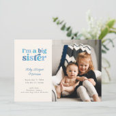 私は姉（青）の写真誕生 案内状 (スタンド正面)