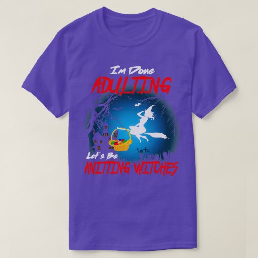 私は姦淫を行う編み物魔女 Tシャツ (デザイン正面)