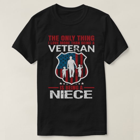 私は姪というより退役軍人が好きだ Tシャツ (デザイン正面)