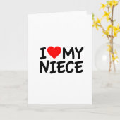 私は姪を愛している カード (黄色い花)