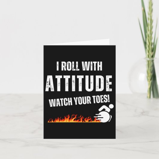 私は姿勢転がで – あなたの足の指を見なさい! カード (正面)