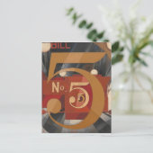 私は姿5を金ゴールドで見た ポストカード (スタンド正面)