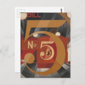 私は姿5を金ゴールドで見た ポストカード (正面/裏面)