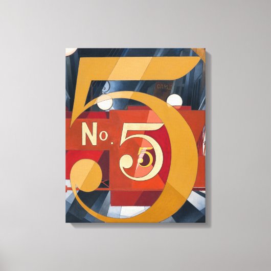 私は姿5を金ゴールドで見た | Charles Demuth | キャンバスプリント (正面)