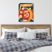 私は姿5を金ゴールドで見た | Charles Demuth | キャンバスプリント (インサイチュ (寝室))