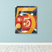 私は姿5を金ゴールドで見た | Charles Demuth | キャンバスプリント (インサイチュ (ウッドフロア))