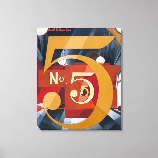 私は姿5を金ゴールドで見た | Charles Demuth | キャンバスプリント (正面)