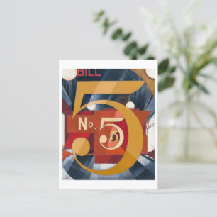 私は姿5を金ゴールドで見た Charles Demuth ポストカード