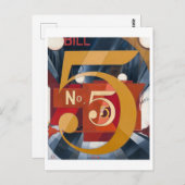 私は姿5を金ゴールドで見た | Charles Demuth | ポストカード (正面/裏面)