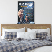 私は娘にウルフのパパを愛する キャンバスプリント (インサイチュ (寝室))