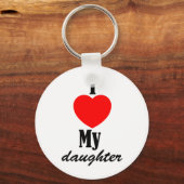 私は娘のキーチェーンが大好き キーホルダー (正面)