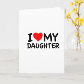 私は娘を愛している カード (黄色い花)
