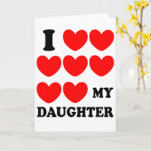 私は娘を愛している カード (黄色い花)