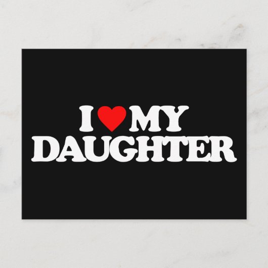 私は娘を愛している ポストカード (正面)