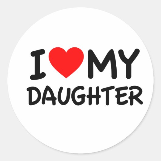 私は娘を愛している ラウンドシール (正面)