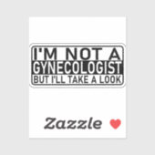 私は婦人科医ではないが、ミームを見る シール (シート)