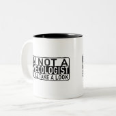 私は婦人科医ではないが、ミームを見る ツートーンマグカップ (正面左)