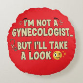 私は婦人科医ではないが、見てみよう ラウンドクッション (正面)