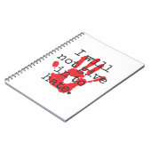 私は嫌い与えに入らない – 感動的引用文 ノートブック (左側)