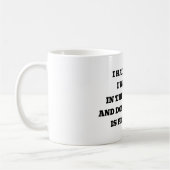 私は嫌だ。目が覚める コーヒーマグカップ (左)