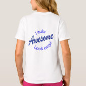 私は嫌な顔をして簡単 Tシャツ (裏面)