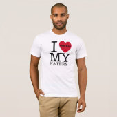 私は嫌悪症のルークの私の6:27を愛します Tシャツ (正面フル)