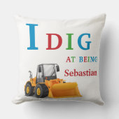 私は子どもだと思ってモダンミニマルいる クッション (正面)