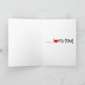 私は子どものような棒の姿のユーモアカード-愛します カード (内部)