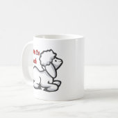 私は子ヒツジにあります コーヒーマグカップ (正面左)