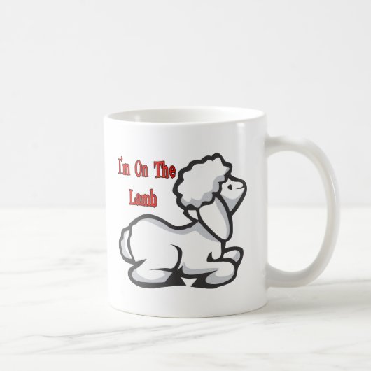 私は子ヒツジにあります コーヒーマグカップ (右)