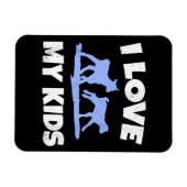 私は子供たちにヤギの農家贈り物を愛する マグネット (横)