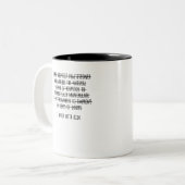 私は子供と一緒に働く ツートーンマグカップ (正面左)