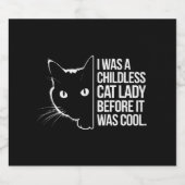 私は子供のいない猫の女性だっクールた ビールラベル (シングルラベル)